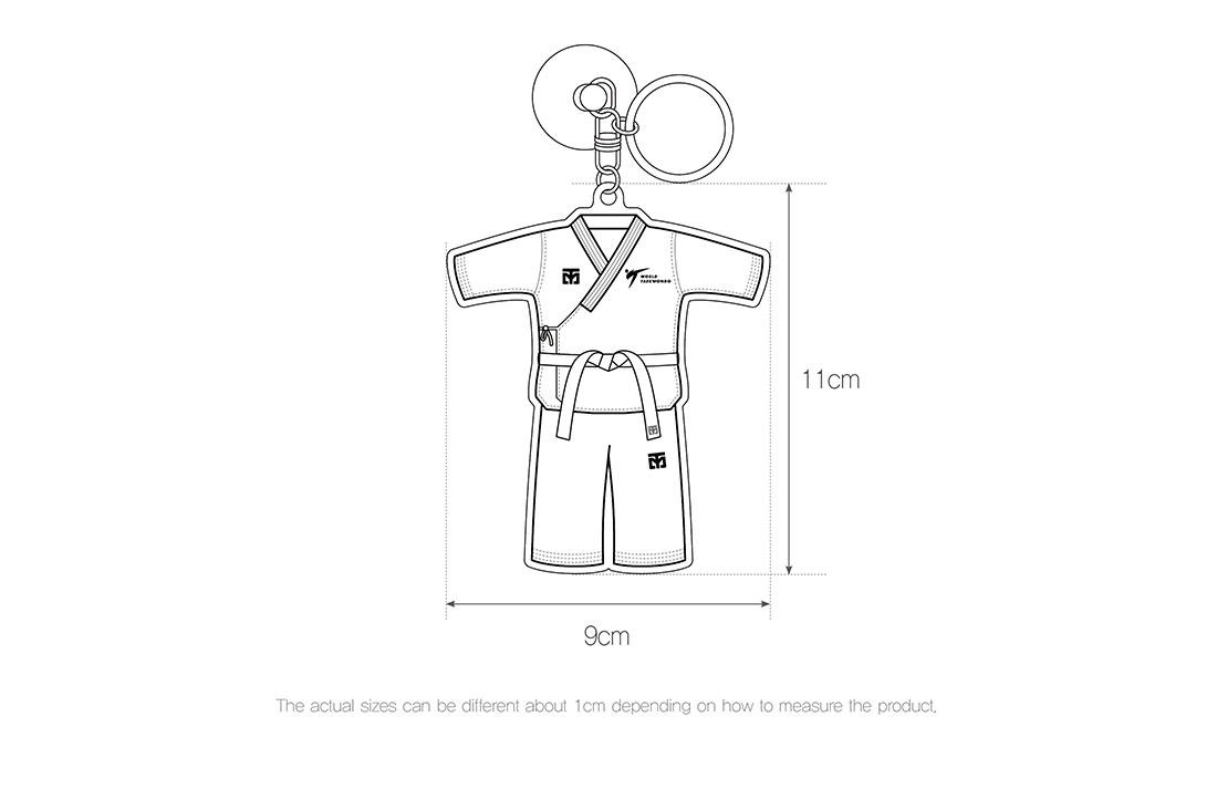 MOOTO POOMSAE UNIFORM KEYCHAIN