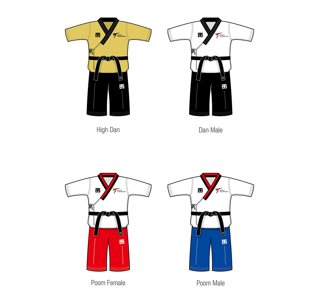 MOOTO POOMSAE UNIFORM KEYCHAIN