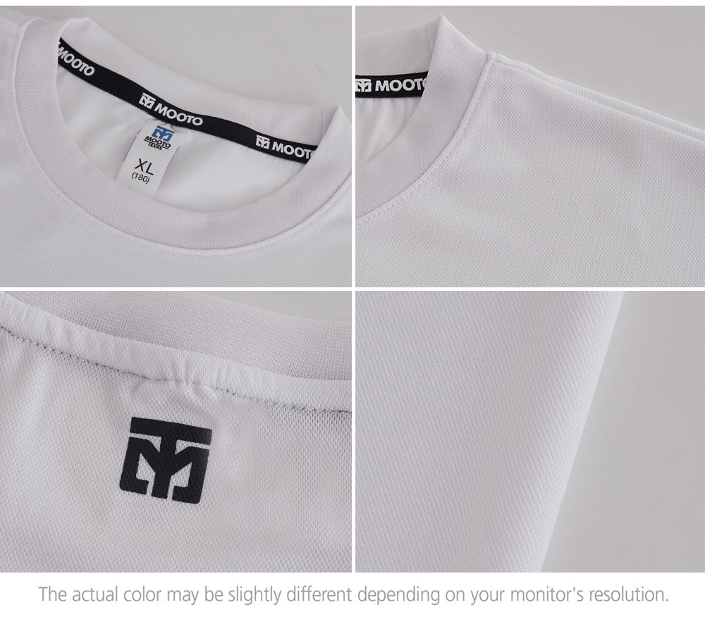 MOOTO Cool Round T-Shirts Edge (White)