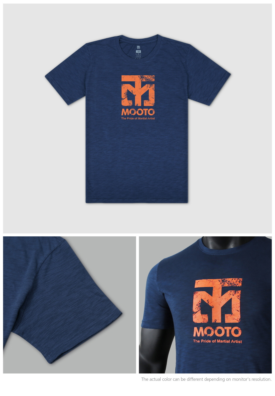 MOOTO Slub T-Shirt (NAVY)