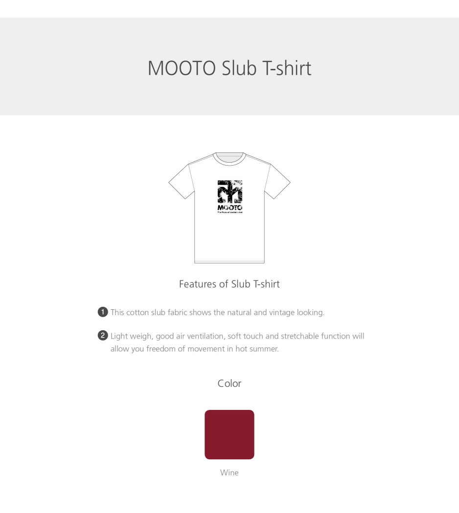 MOOTO Slub T-Shirt (WINE)