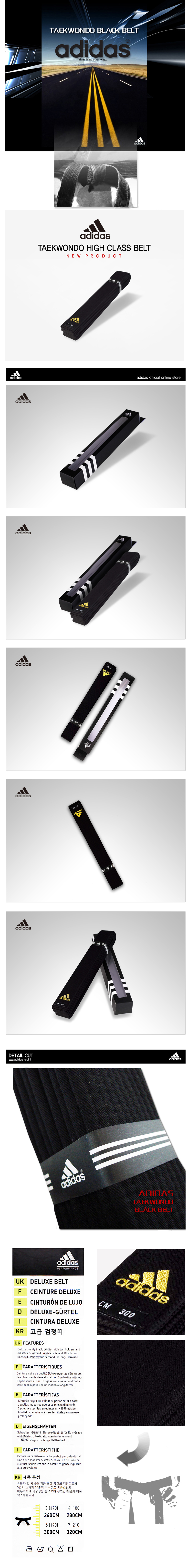 Adidas Premium Black Belt