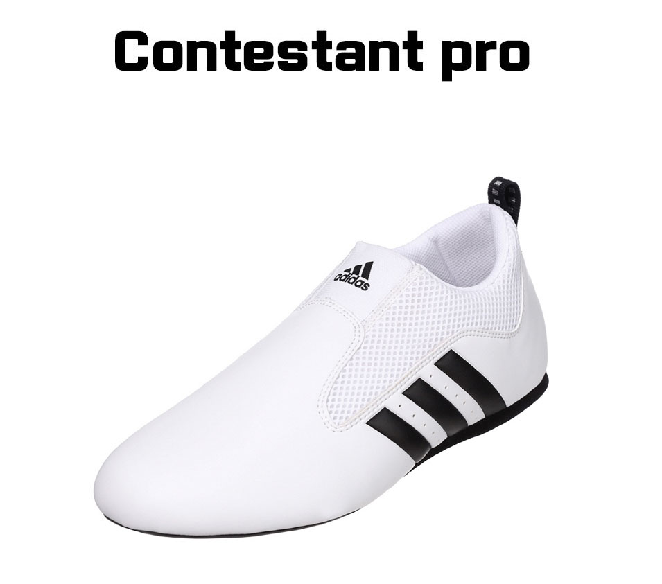Adidas Contestant Pro Taekwondo Shoes (White/Black)