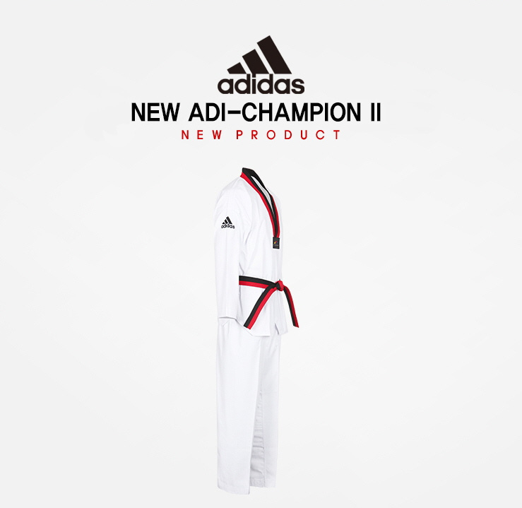  adidas Taekwondo Champion2 Dobok White with Black v-Neck :  Clothing, Shoes & Jewelry