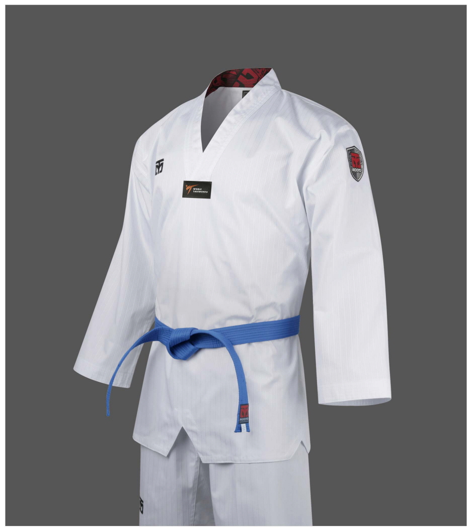 MOOTO BS4.5 Taekwondo Uniform (White V-Neck)