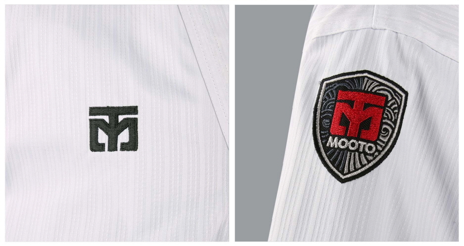 MOOTO BS4.5 Taekwondo Uniform (White V-Neck)