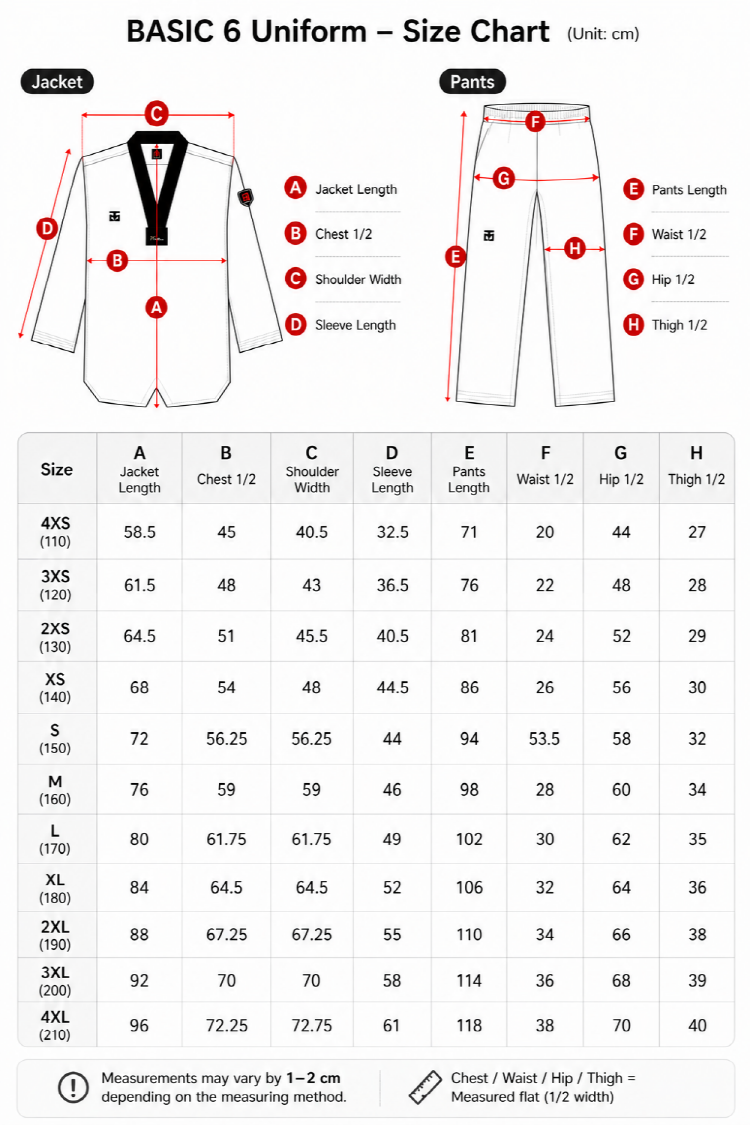 MOOTO BASIC 6 STANDARD UNIFORM (DAN)