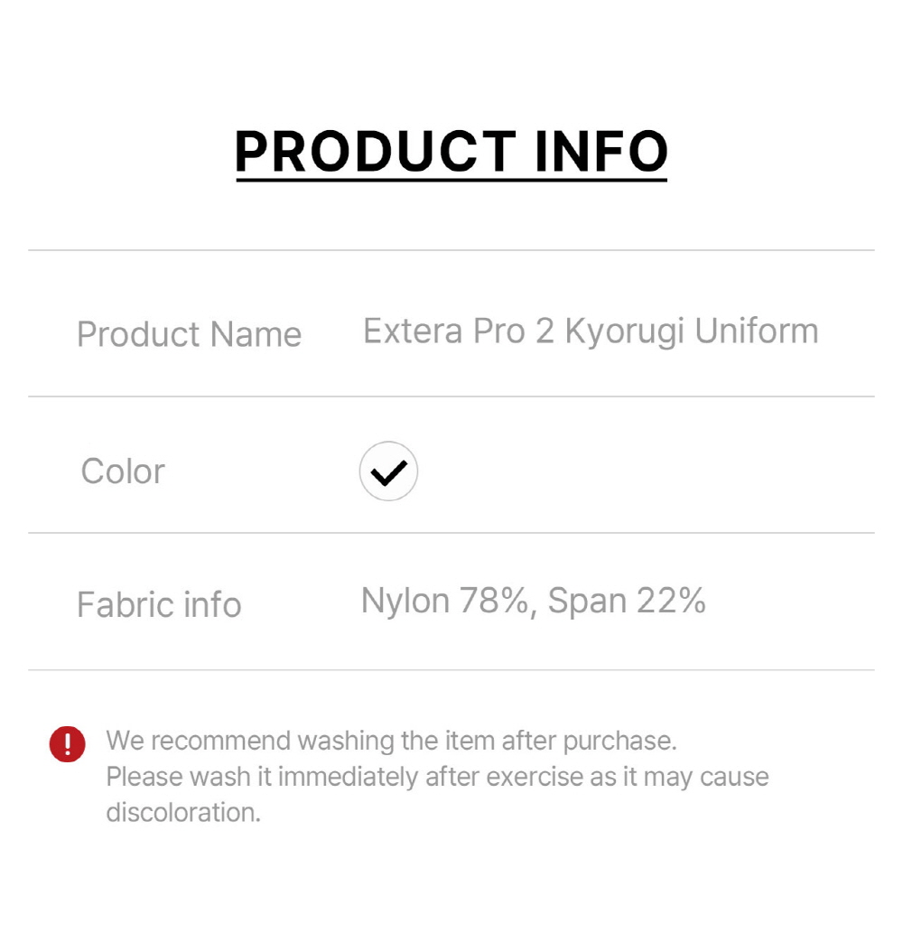 MOOTO Extera Pro 2 Kyorugi Uniform