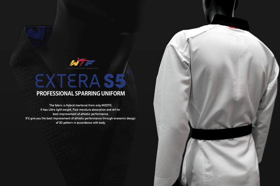 MOOTO EXTERA S5 Poom Uniform WTF Taekwondo Fighter Dobok TKD Light Weight 