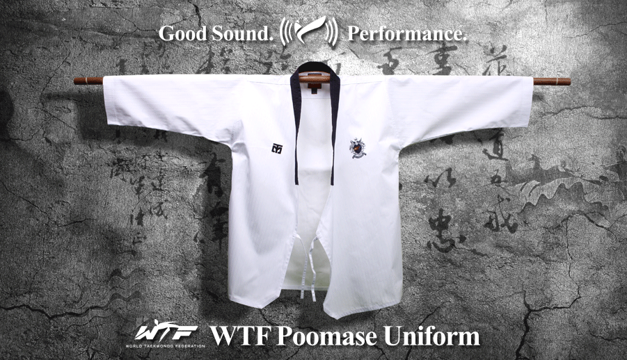 with KUKKIWON Patch Taekwondo Dobok TKD Male MOOTO Poomsae WTF Dan Uniform 