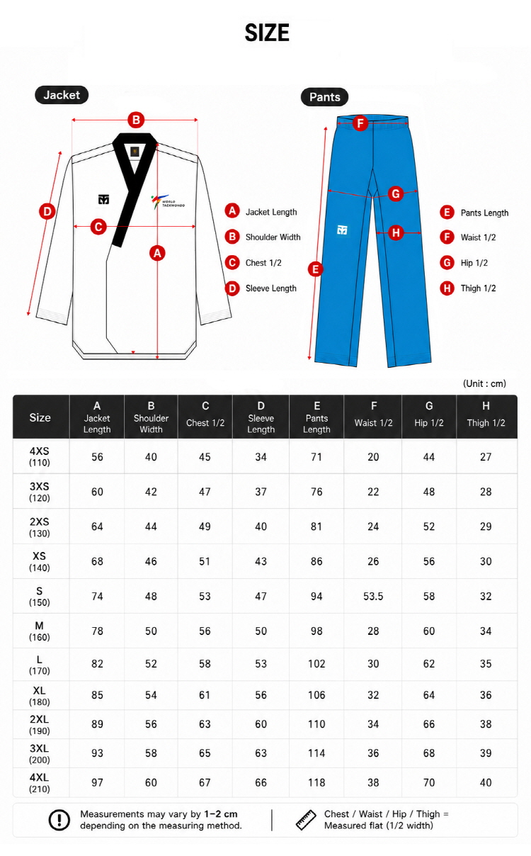 MOOTO Taebek-3 Poomsae Dan Uniform (Female) WT Dobok | eBay