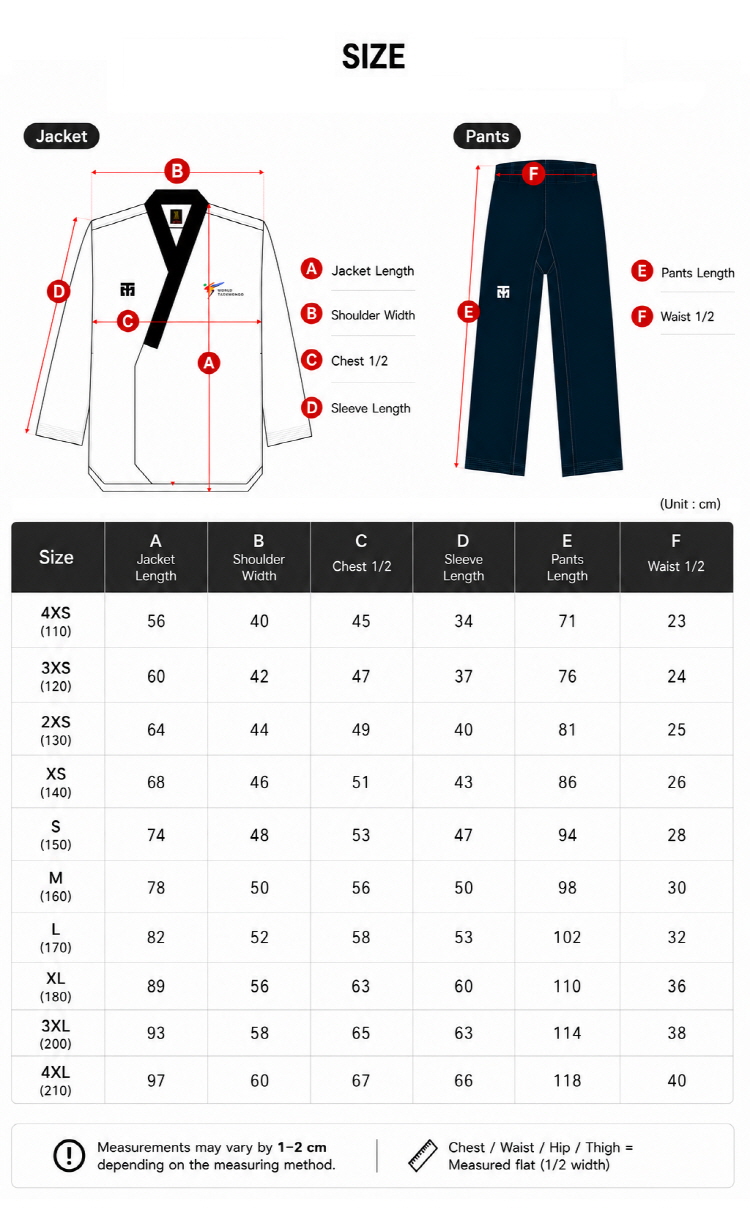 MOOTO TAEBEK 3 POOMSAE DAN UNIFORM (MALE)