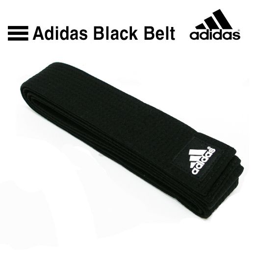 Adidas black belt best sale