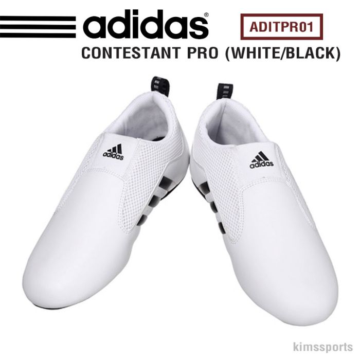 Adidas Contestant Pro Taekwondo Shoes White Black