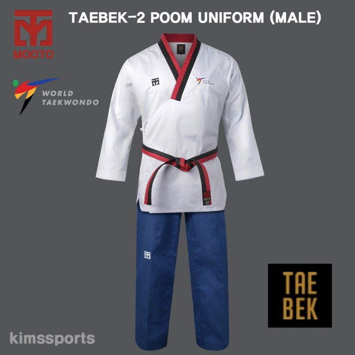 Dorawon Dobok Taekwondo Poomsae - Col Y Poom - Garçons Cadets - 65% Polyester 35% Coton