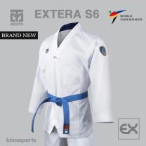 MOOTO EXTERA S6 Taekwondo Uniform (White V-Neck)